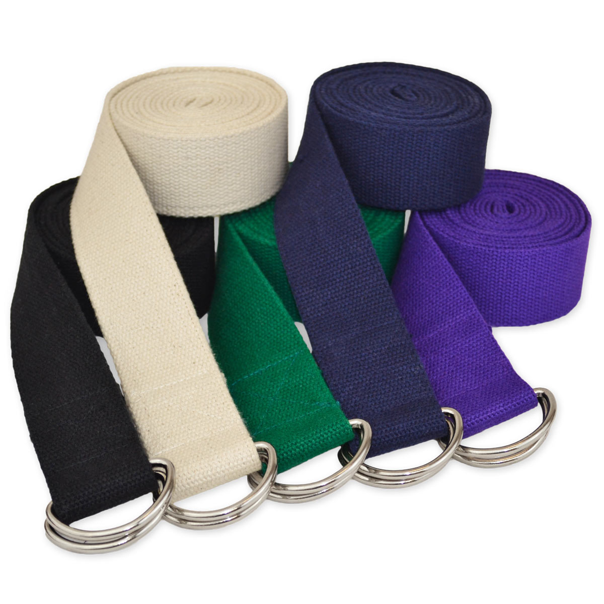 Yoga Accessories D-Ring Buckle Cotton Yoga Strap